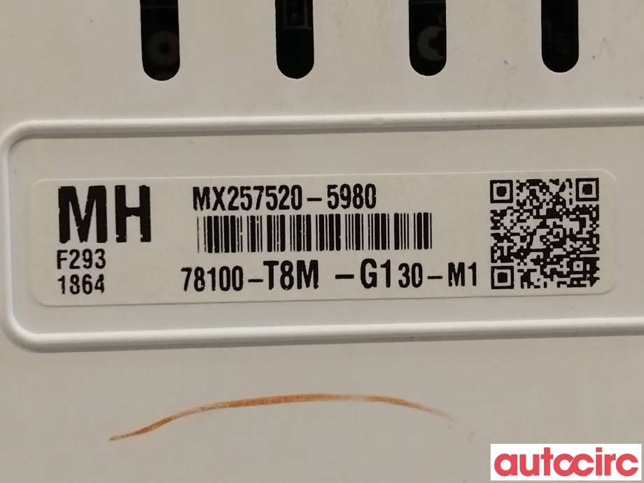 Instrumentpanel til Honda HR-V 2015-2021 (Type II)  (HONDA|78100-T8M-G130)