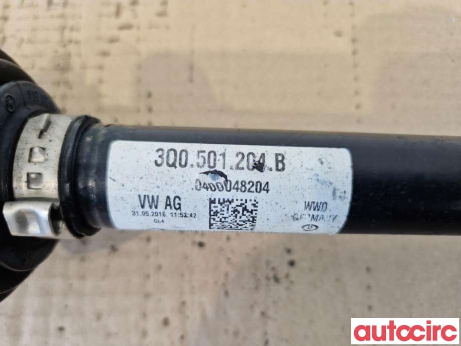 Drivaksel høyre bak til Škoda Superb 2015-->> (Type III)  (SKODA|3Q0501204BX||3Q0501204B)