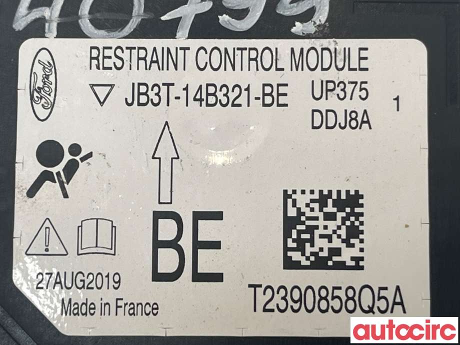 Airbag elektronikk til Ford Ranger / Ranger Raptor 2015-2022  (FORD|2475882)