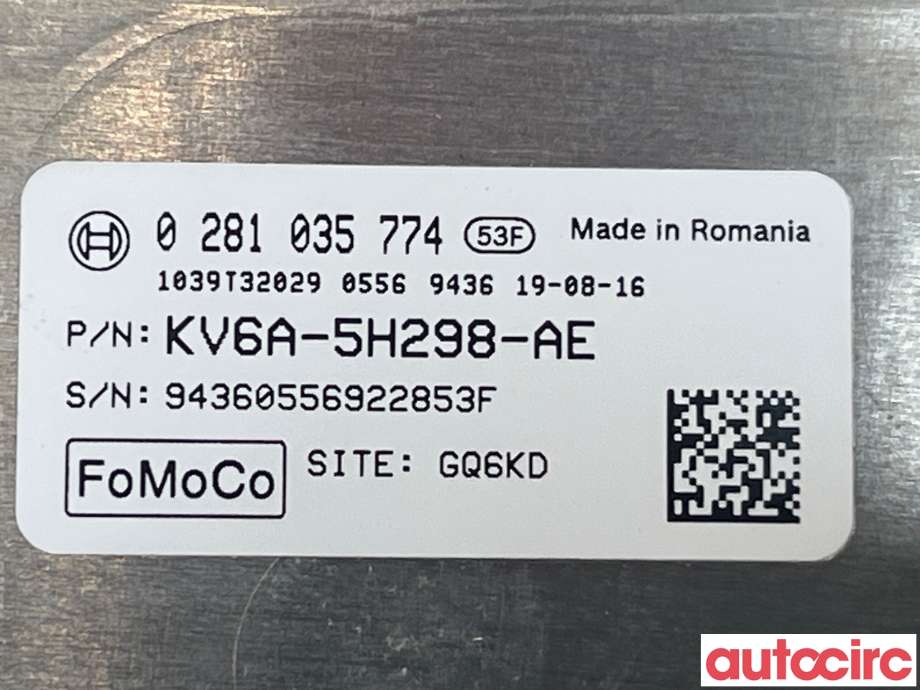 Styreenhet diverse til Ford Ranger / Ranger Raptor 2015-2022  (FORD|2598311)