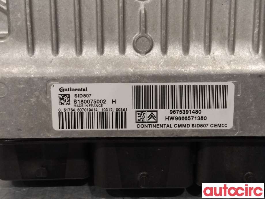 Styreenhet motor til Peugeot 3008 2009-2016 (Type I)  (PEUGEOT|1677620780|S180075002|9666571380)