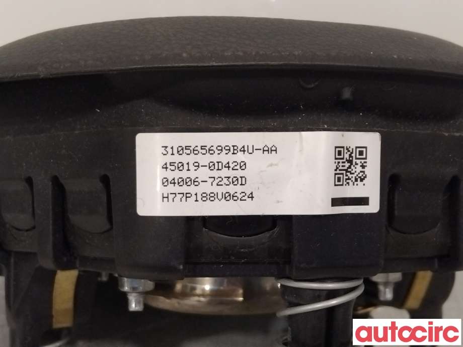 Airbag rattpute til Toyota Yaris 2014-2020 (Type III, Fase 2)  (TOYOTA|451300D350C2|)
