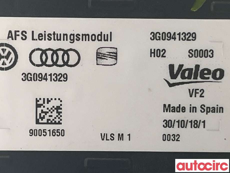 Styreenhet xenon/ballast til VW Passat 2015-2019 (Fase 1) (B8) (B8) (VOLKSWAGEN|3G0941329)