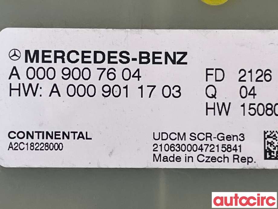 Styreenhet diverse til Mercedes Vito 2014-->> (W447) (W447) (MERCEDES|A0009007604)
