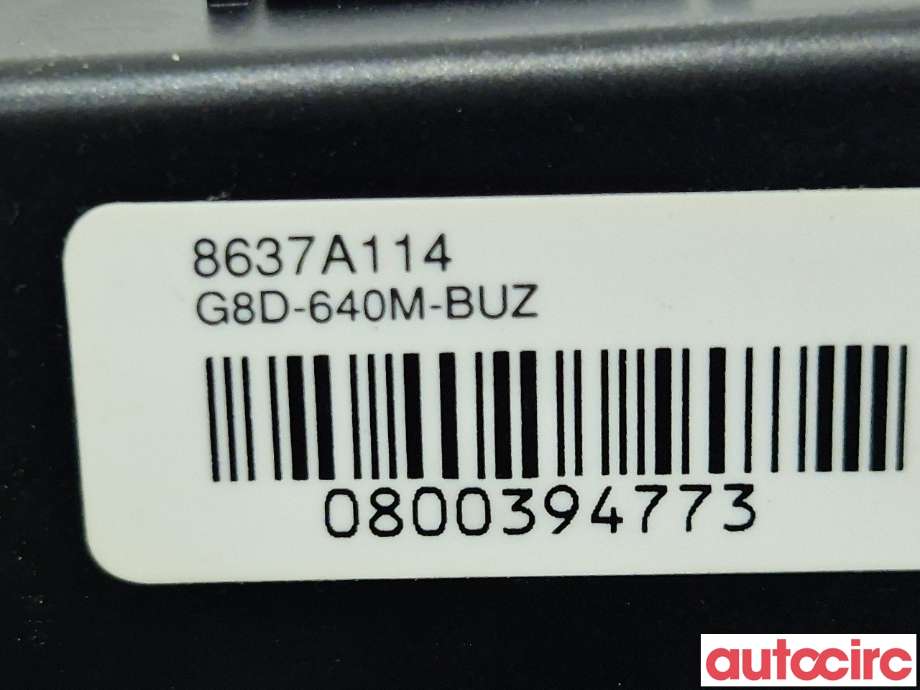 Diverse deler til Mitsubishi Outlander 2015-->> (Type III, Fase 2)  (MITSUBISHI|8637A114|)