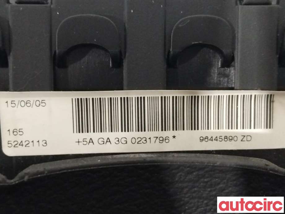Airbag rattpute til Peugeot 407 2004-2010  (PEUGEOT|4112JF|96445890ZD)