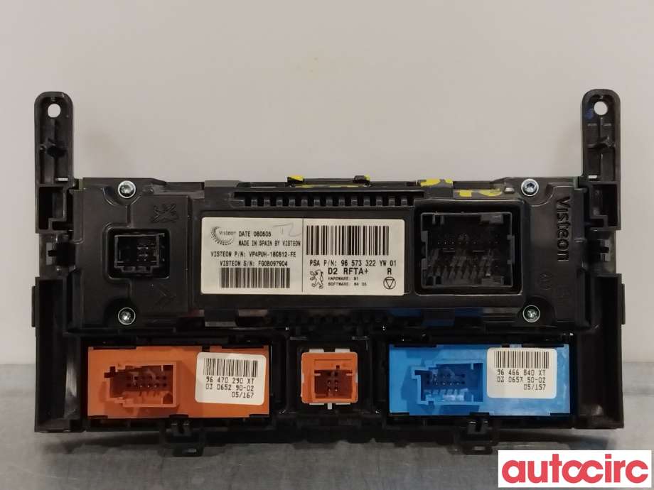 Varmeapparat betjening til Peugeot 407 2004-2010 (PEUGEOT|6451ZS|96573322YW)