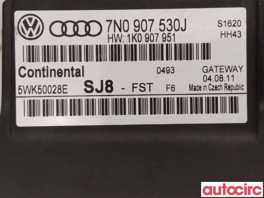 Styreenhet diverse til VW Golf VI 2008-2012  (VOLKSWAGEN|7N0907530AJ|)