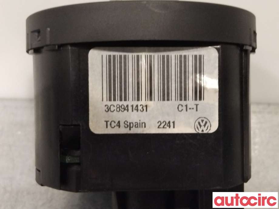 Bryter lys til VW Golf VI 2008-2012  (VOLKSWAGEN|3C8941431|)
