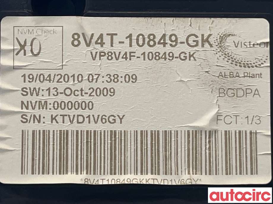 Instrumentpanel til Ford Focus 2008-2010 (Type II, Fase 2)  (FORD|1688127)