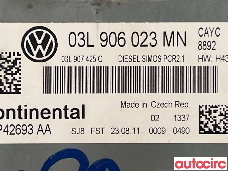 Styreenhet motor til VW Golf VI 2008-2012  (VOLKSWAGEN|03L906023MN|5WP42693AA)