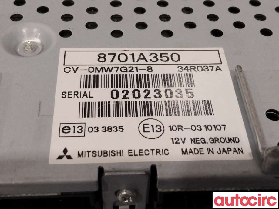 Bilstereo forsterker til Mitsubishi Outlander 2010-2012 (Type II, Fase 2)  (MITSUBISHI|8701A350|)