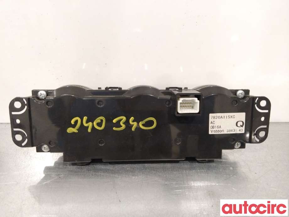 Varmeapparat betjening til Mitsubishi Outlander 2010-2012 (Type II, Fase 2)  (MITSUBISHI|7820A115XC|)