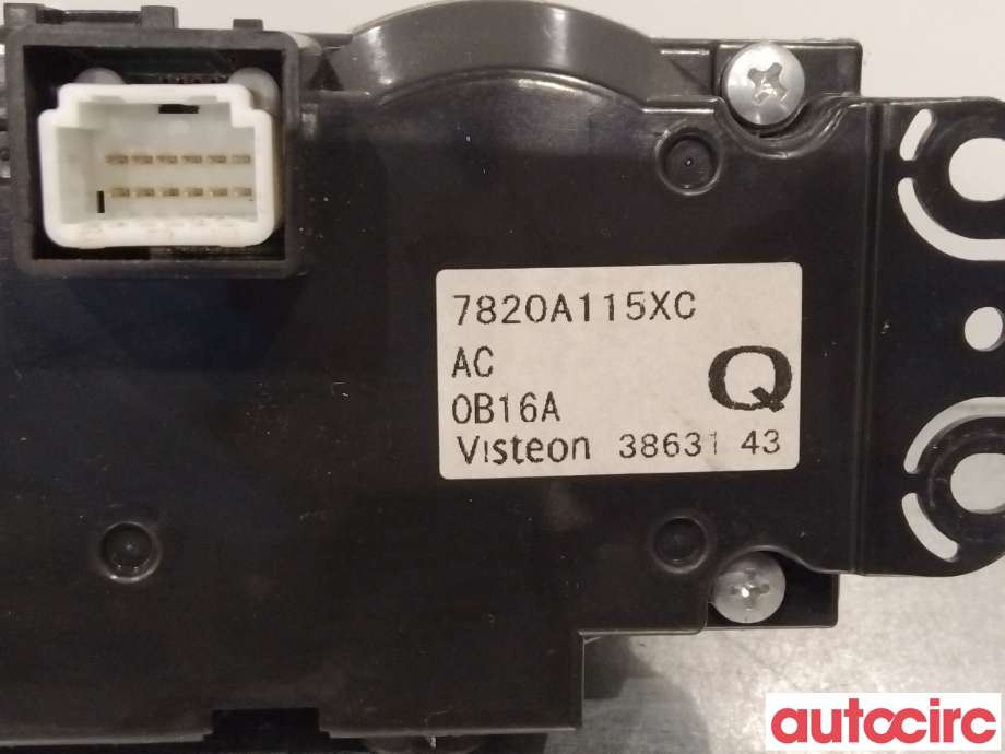 Varmeapparat betjening til Mitsubishi Outlander 2010-2012 (Type II, Fase 2)  (MITSUBISHI|7820A115XC|)