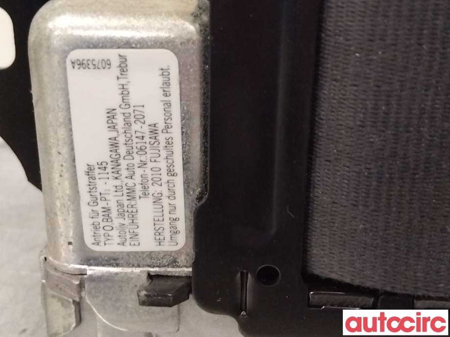 Sikkerhetsbelte foran høyre til Mitsubishi Outlander 2010-2012 (Type II, Fase 2) (MITSUBISHI|7000A014XB|6091406|604675800)