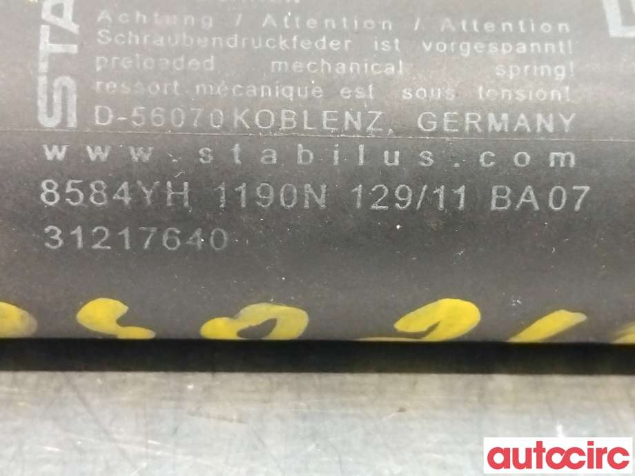 Baklukedemper til Volvo XC70 2008-2013 (Type II, Fase 1)  (VOLVO|31217640|)