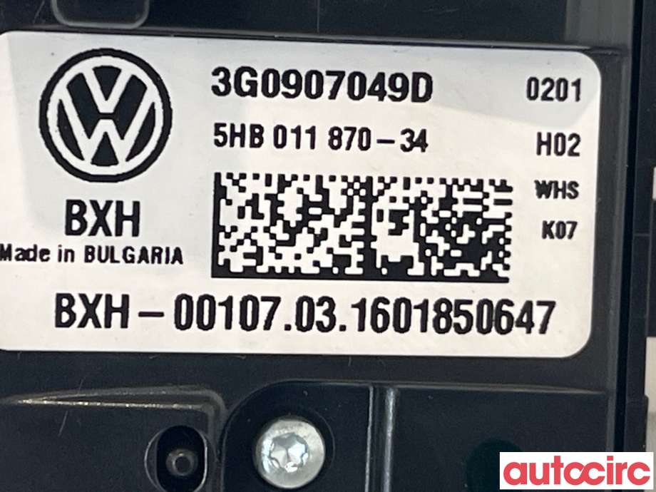 Varmeapparat betjening til VW Tiguan 2016-2020 (Type II, Fase 1) (VOLKSWAGEN|3G0907049)