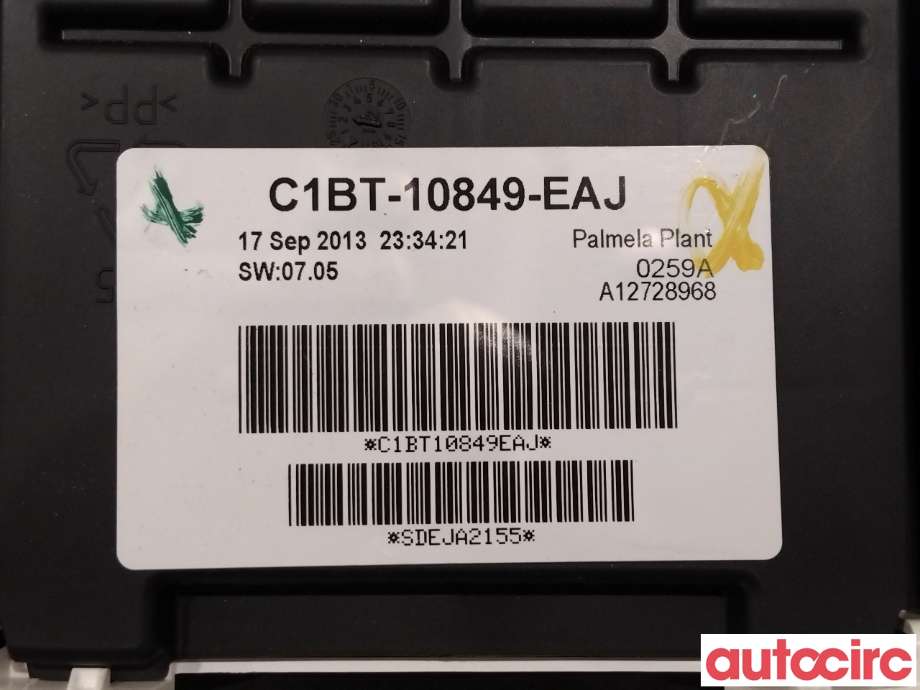 Instrumentpanel til Ford Fiesta 2013-2017 (Type VI, Fase 2)  (FORD|2086524||C1BT-10849-EAJ)
