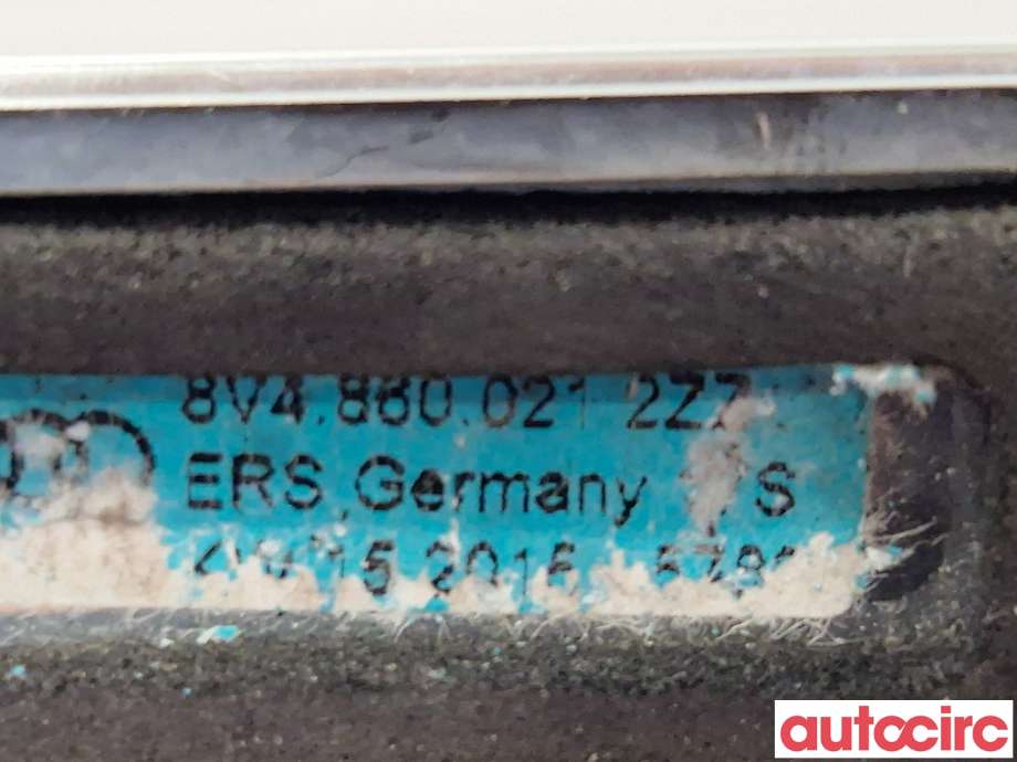 Takrails til Audi A3 2012-2016 (Type III, Fase 1)  (AUDI|8V4860021|)