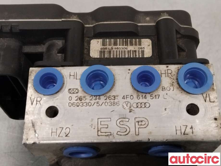ABS sentral til Audi A6 2005-2008 (Type III, Fase 1) (C6) (C6) (AUDI|4F0614517N|)