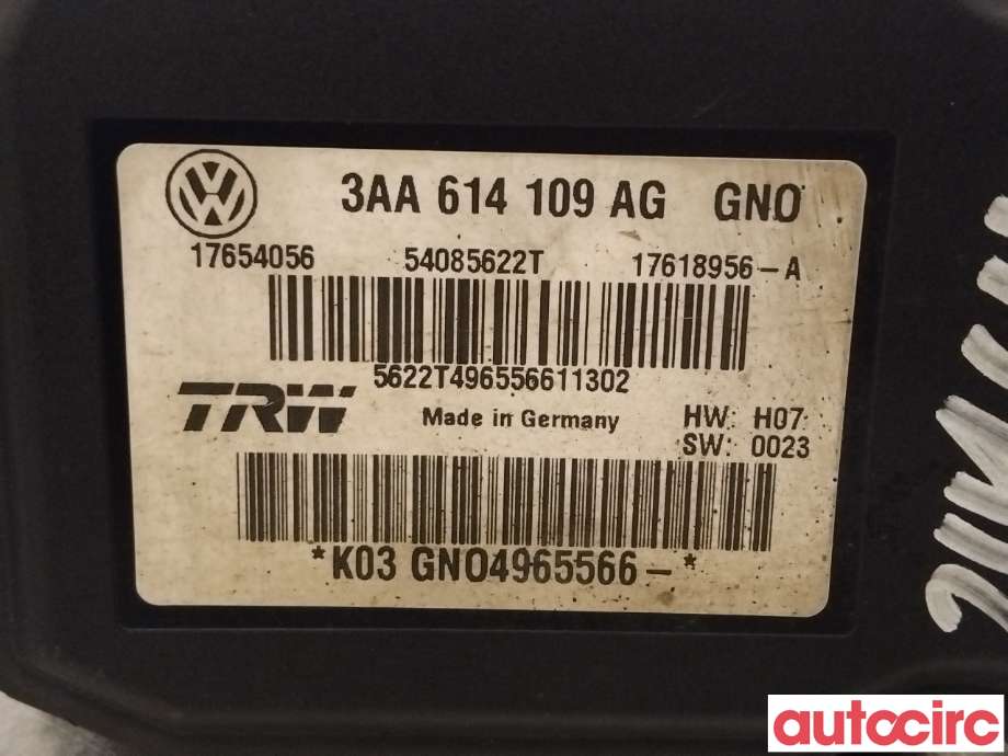 ABS sentral til VW CC 2008-2012 (PASSAT CC) (PASSAT CC) (VOLKSWAGEN|3AA614109BM|54085622T|3AA614109AG)