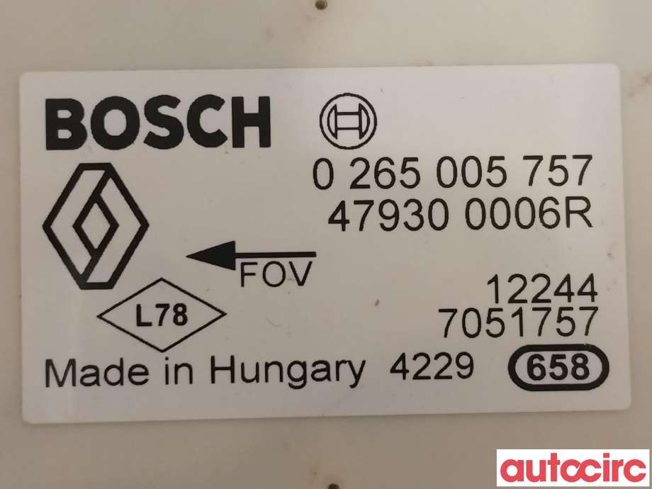 Sensor diverse til Nissan Qashqai 2010-2014 (Type I, Fase 2)  (NISSAN|4793000Q0E|479300006R)