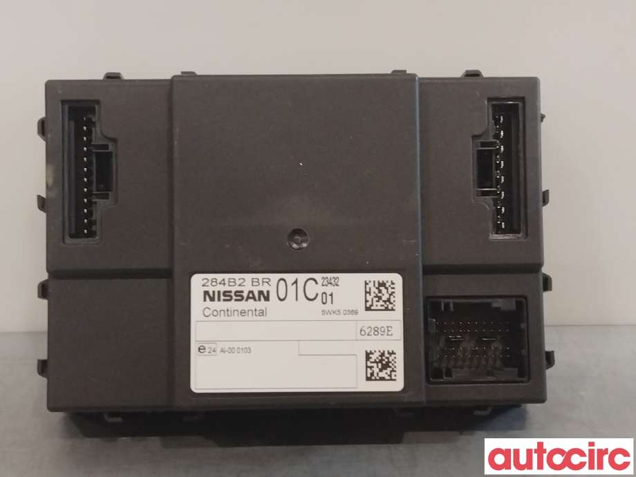 Styreenhet comfort (BCM) til Nissan Qashqai 2010-2014 (Type I, Fase 2) (NISSAN|284B2BR02C|284B2BR01C)