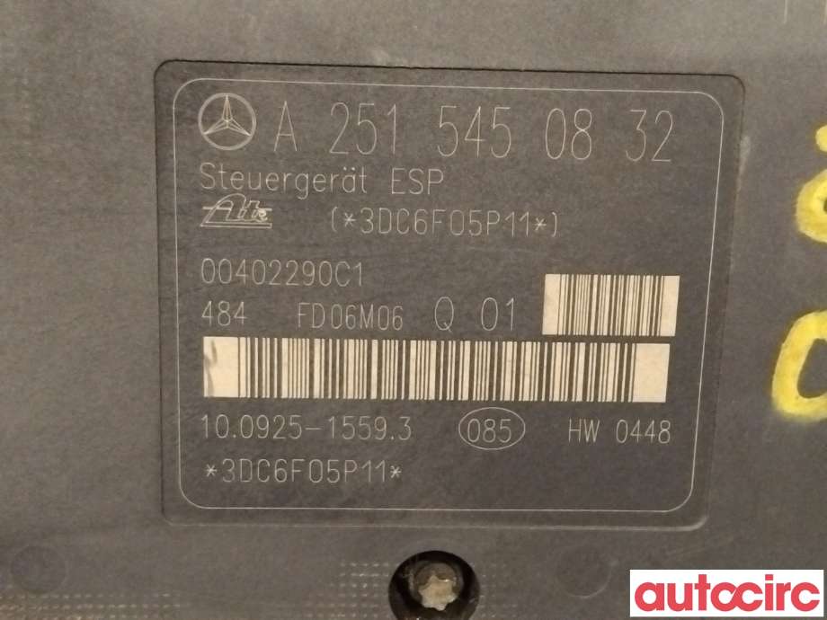 ABS sentral til Mercedes ML 2005-2011 (W164) (W164) (MERCEDES|A1634300007|100204-04944|A2515450832)