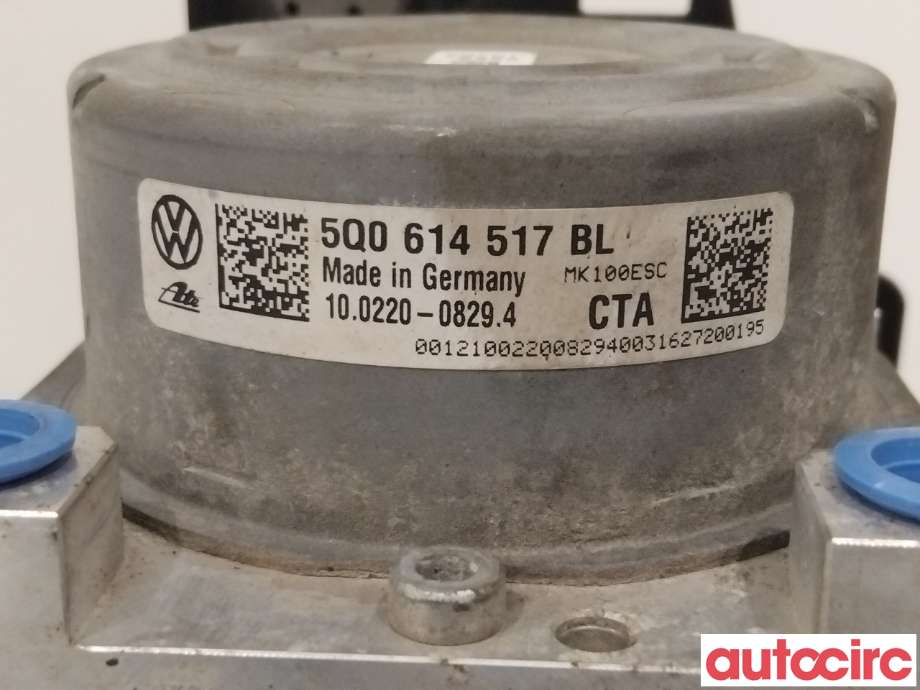 ABS sentral til Audi A3 2016-2020 (Type III, Fase 2)  (AUDI|5Q0614517BL|100916-03803)