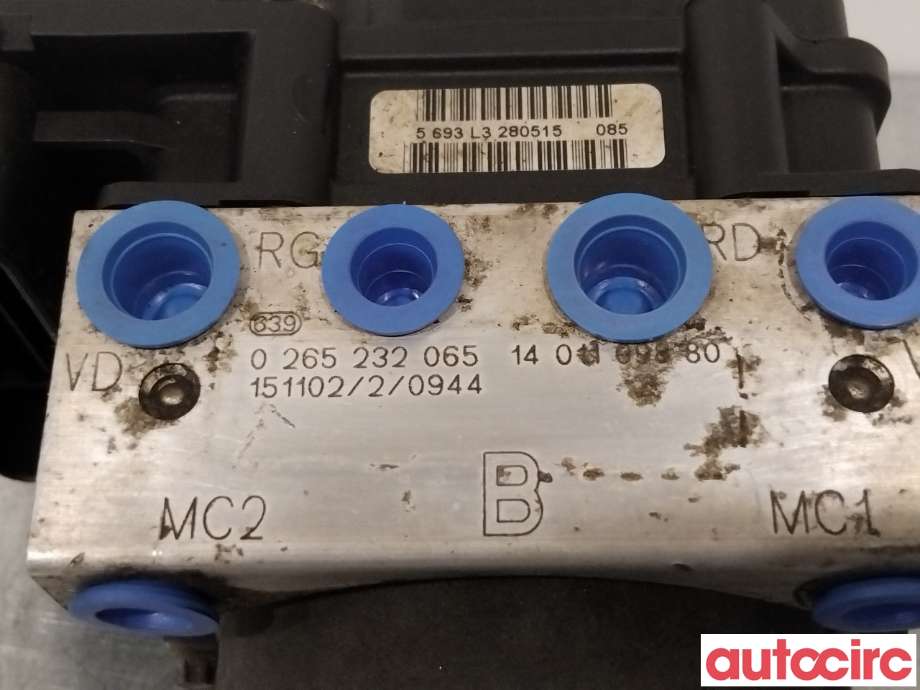 ABS sentral til Peugeot Expert 2007-2016 (Type II)  (PEUGEOT|1682606580|)