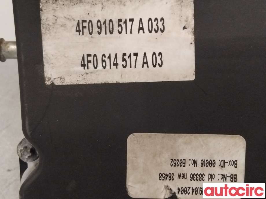 ABS sentral til Audi A6 2005-2008 (Type III, Fase 1) (C6) (C6) (AUDI|4F0614517G|)