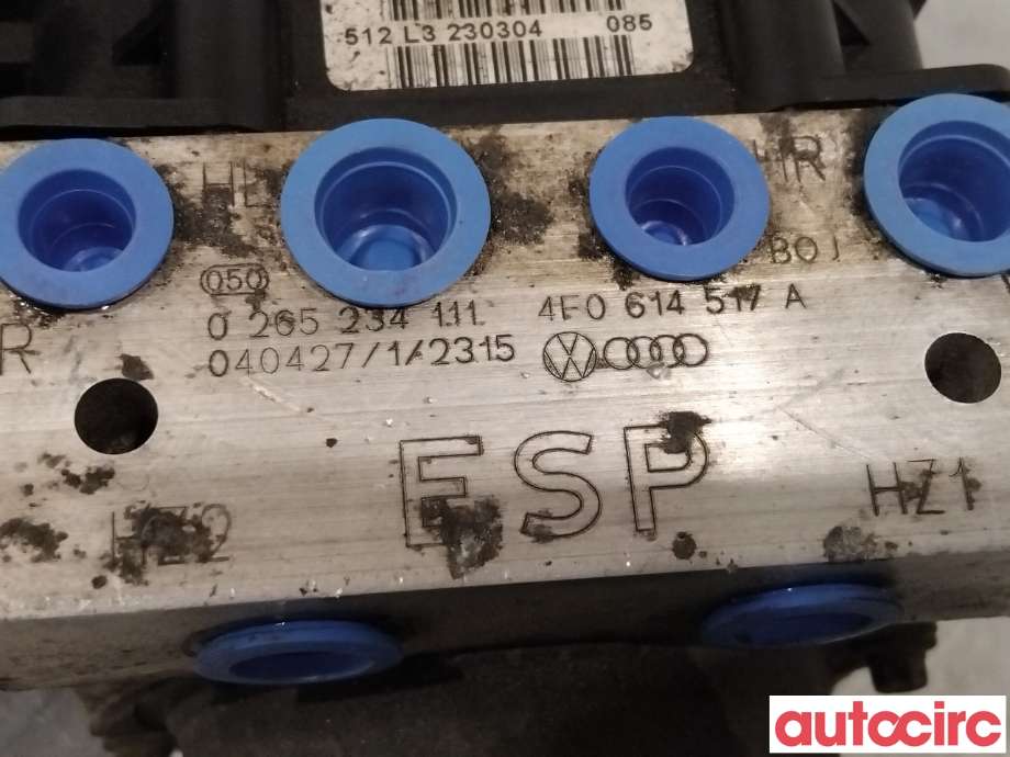 ABS sentral til Audi A6 2005-2008 (Type III, Fase 1) (C6) (C6) (AUDI|4F0614517G|)