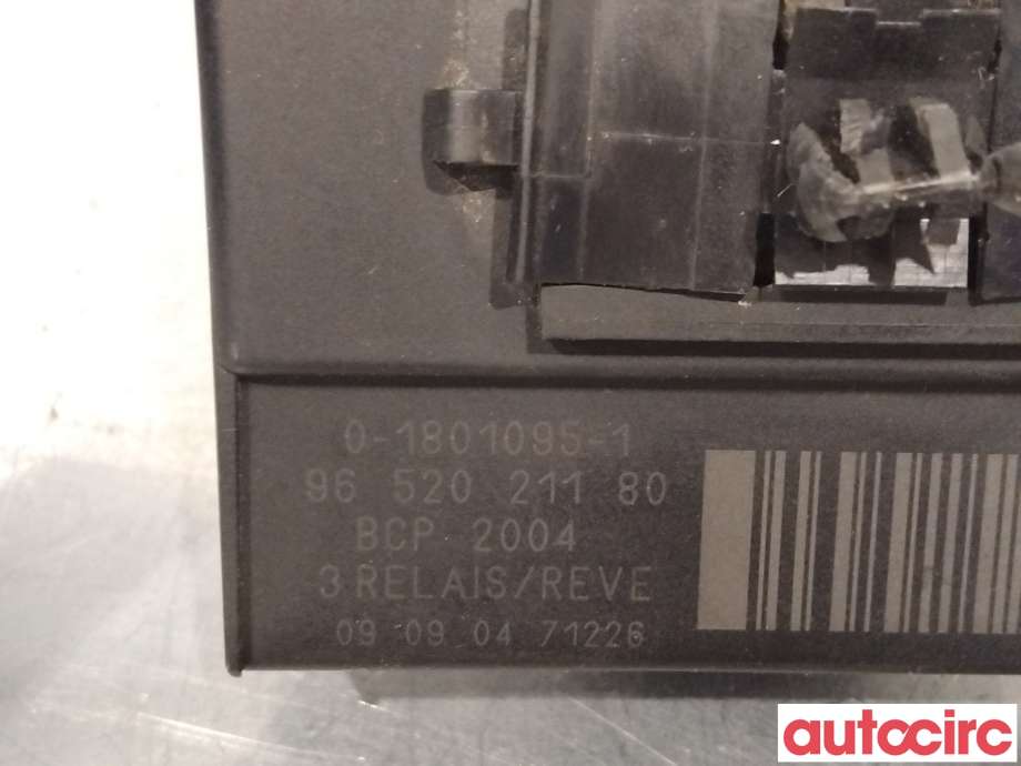 Styreenhet diverse til Citroën Berlingo 2008-2015 (Type II, Fase 1)  (CITROEN|6500EJ|0-1801095-1|9652021180)