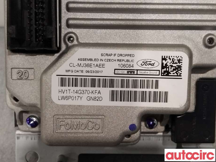 Multimedia display (MCU - Media Controller Unit) til Ford Transit Connect 2013-2018 Type II, Fase 1  (FORD|5392283||HV1T-14G370-KFA)