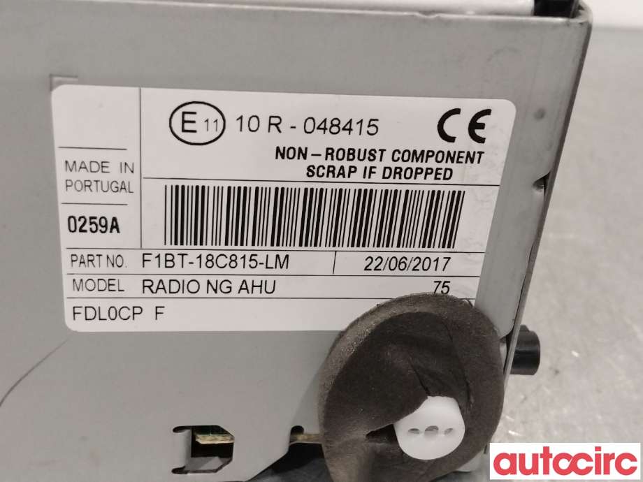 Bilstereo til Ford Transit Connect 2013-2018 Type II, Fase 1  (FORD|2369100||F1BT-18C815-LR)