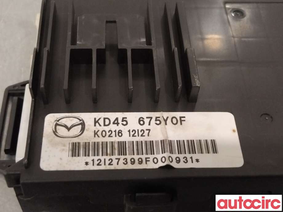 Styreenhet comfort (BCM) til Mazda 6 2013-2015 (Type III, Fase 1)  (MAZDA|KD45675Y0G|)
