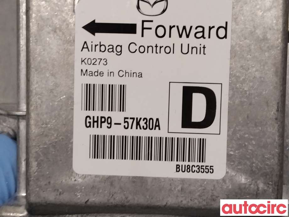 Airbag elektronikk til Mazda 6 2013-2015 (Type III, Fase 1)  (MAZDA|GHP9-57-K30A|)