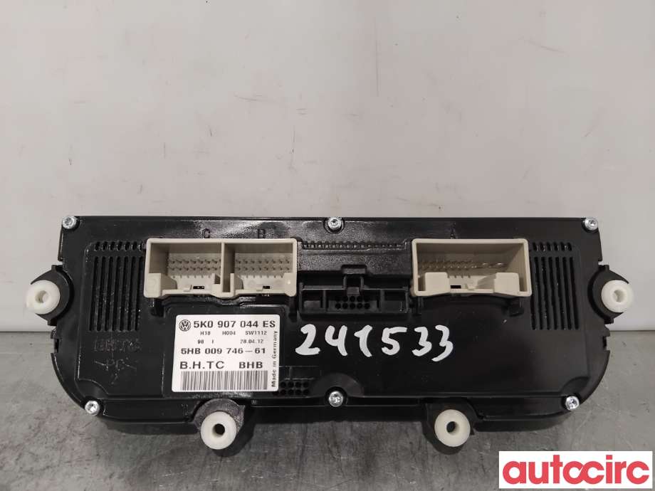 Varmeapparat betjening til VW Golf VI 2008-2012  (VOLKSWAGEN|5K0907044ES|5HB009746-61|5K0907044HB)