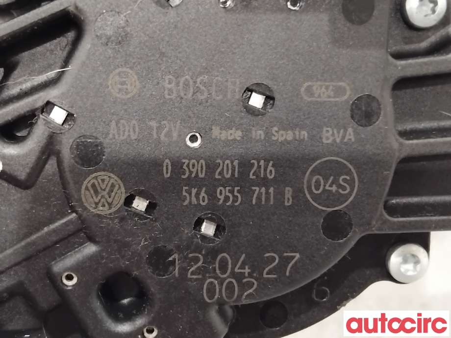 Viskermotor bakrute til VW Golf VI 2008-2012  (VOLKSWAGEN|5K6955711B|0390201216|5K6955711C)