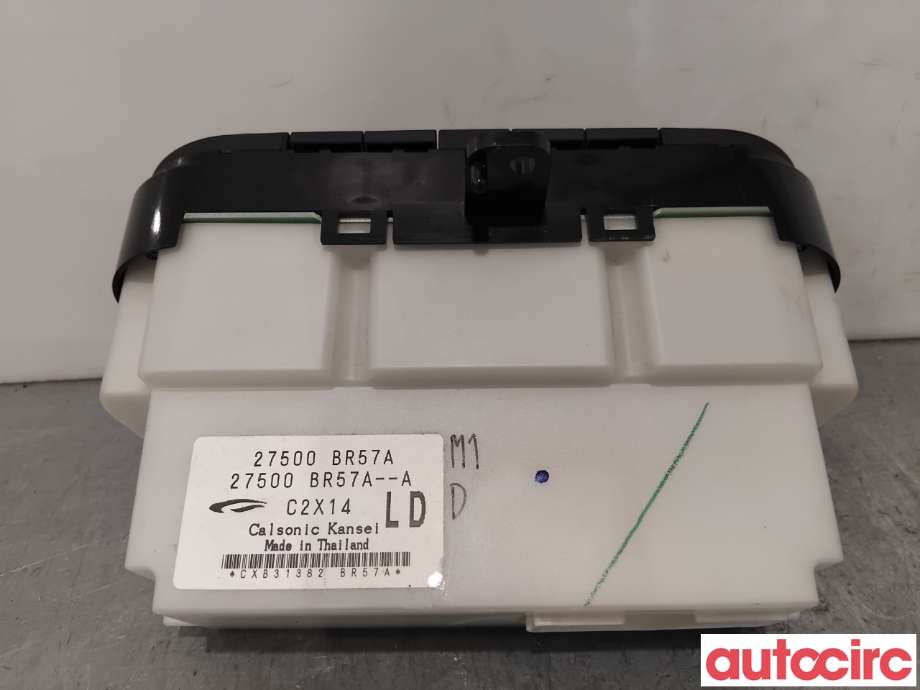 Varmeapparat betjening til Nissan Qashqai 2010-2014 (Type I, Fase 2) (NISSAN|27500BR47A||27500BR57A)