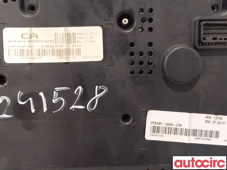 Instrumentpanel til Nissan Qashqai 2010-2014 (Type I, Fase 2)  (NISSAN|24810BR50E|VPAASF-10849-LCN)
