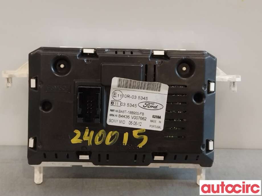 Multimedia display (MCU - Media Controller Unit) til Ford Fiesta 2008-2012 (Type VI, Fase 1) (FORD|1940794|)