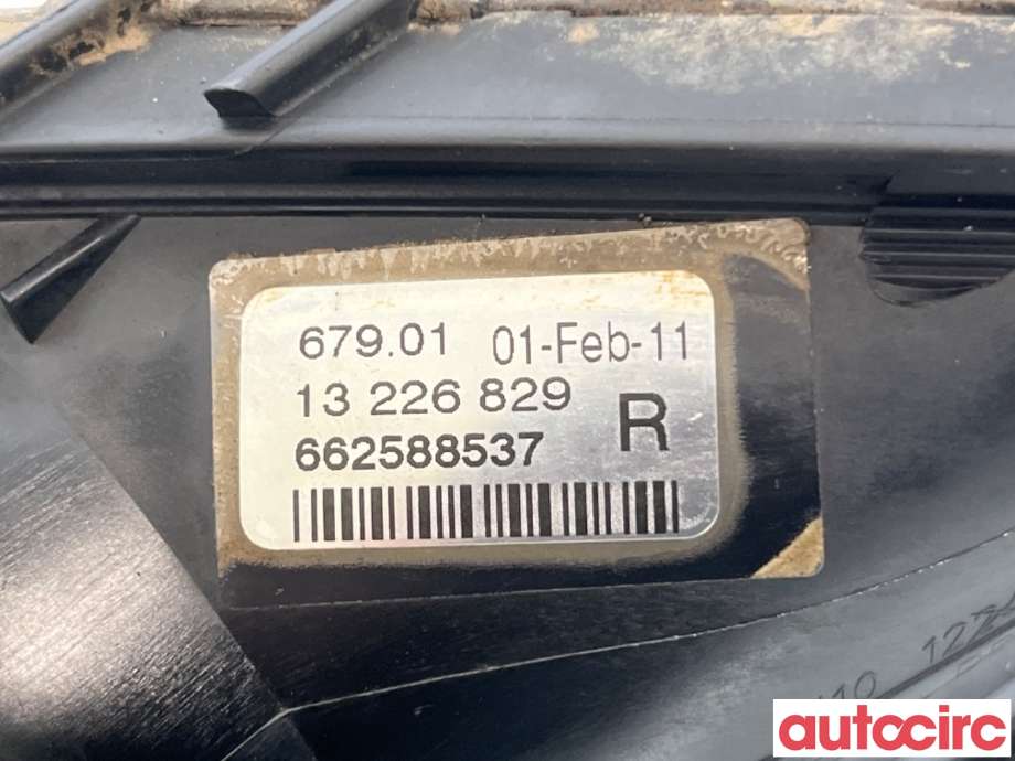 Tåkelykt høyre foran til Opel Insignia A 2009-2014  (OPEL|13226829|)