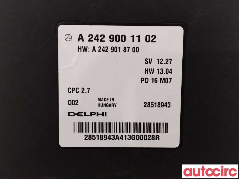 Styreenhet diverse til Mercedes B-Klasse 2011-2018 (W246) (W246) (MERCEDES|A2429001102|)