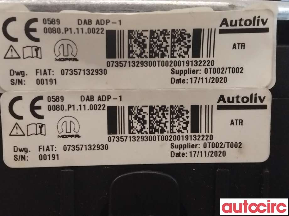 Airbag rattpute til Fiat Tipo 2017-->> (FIAT|735713293)