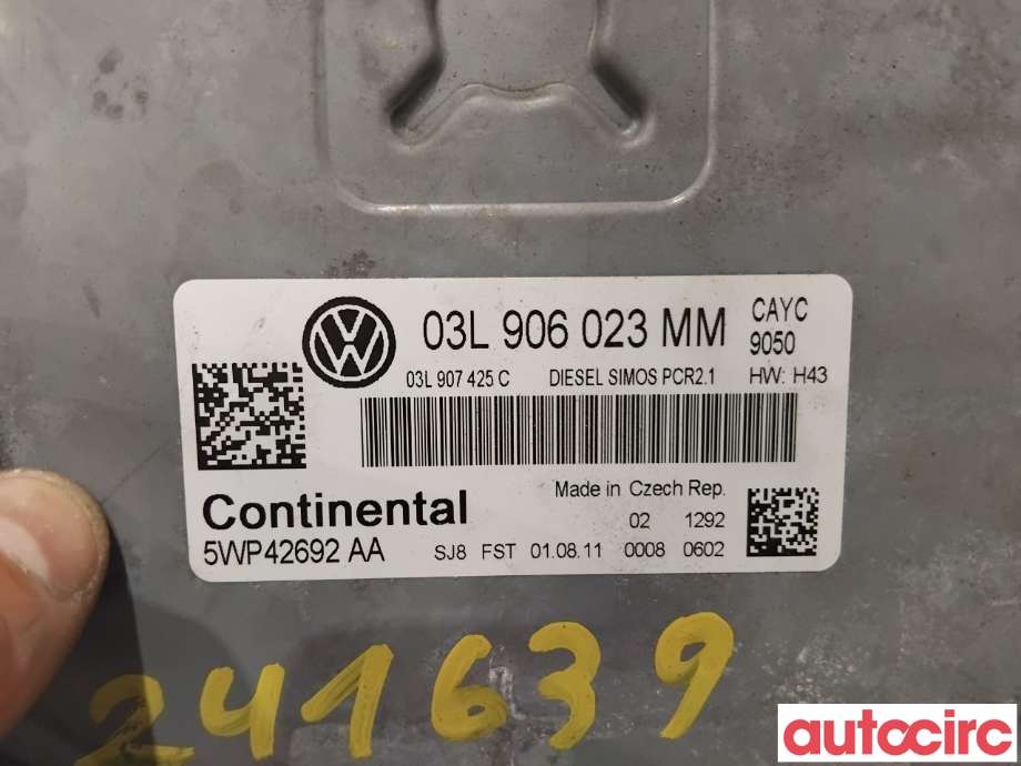 Styreenhet motor til VW Golf VI 2008-2012  (VOLKSWAGEN|03L997557T|5WP42692AA|03L906023MM)