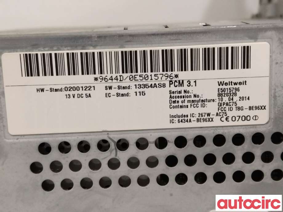 Bilstereo navigasjon til Porsche Macan 2014-->> (95B) (95B) (PORSCHE|95B035950BX|95B035950EX|)