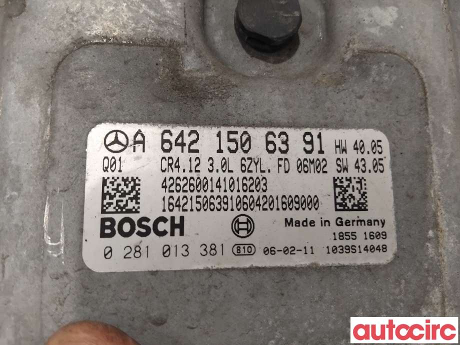Styreenhet motor til Mercedes ML 2005-2011 (W164) (W164) (MERCEDES|A6421506141|0281013381|A6421506391)