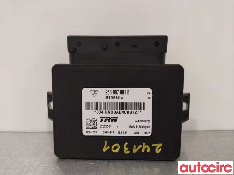 Styreenhet elektrisk parkbrems (EPB - Electric Parking Brake) til Porsche Macan 2014-->> (95B) (95B) (PORSCHE|95B907801B|95B907801C|)