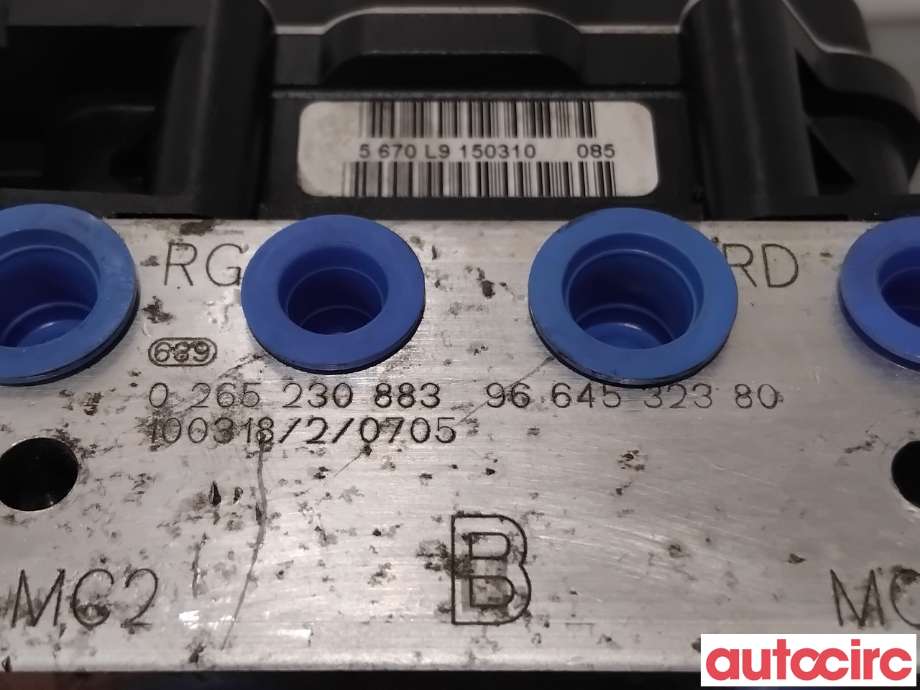 ABS sentral til Peugeot 3008 2009-2016 (Type I)  (PEUGEOT|4541QG|0265230883|1607510480)